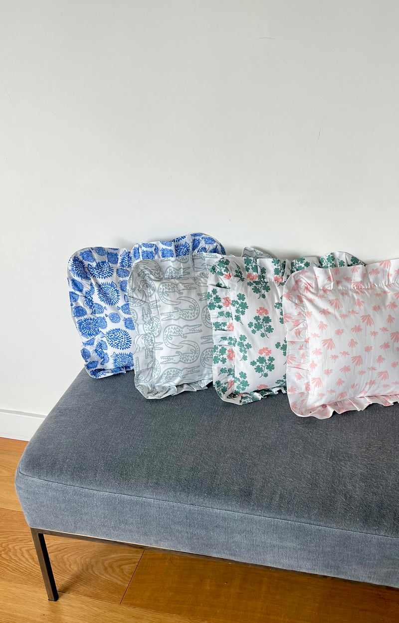Ruffle Pillow Sham - Echinacea | Blush