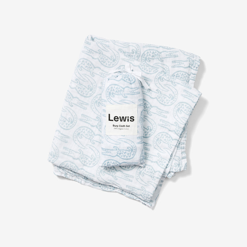 Baby Essentials Set - Alligator | Bay Blue