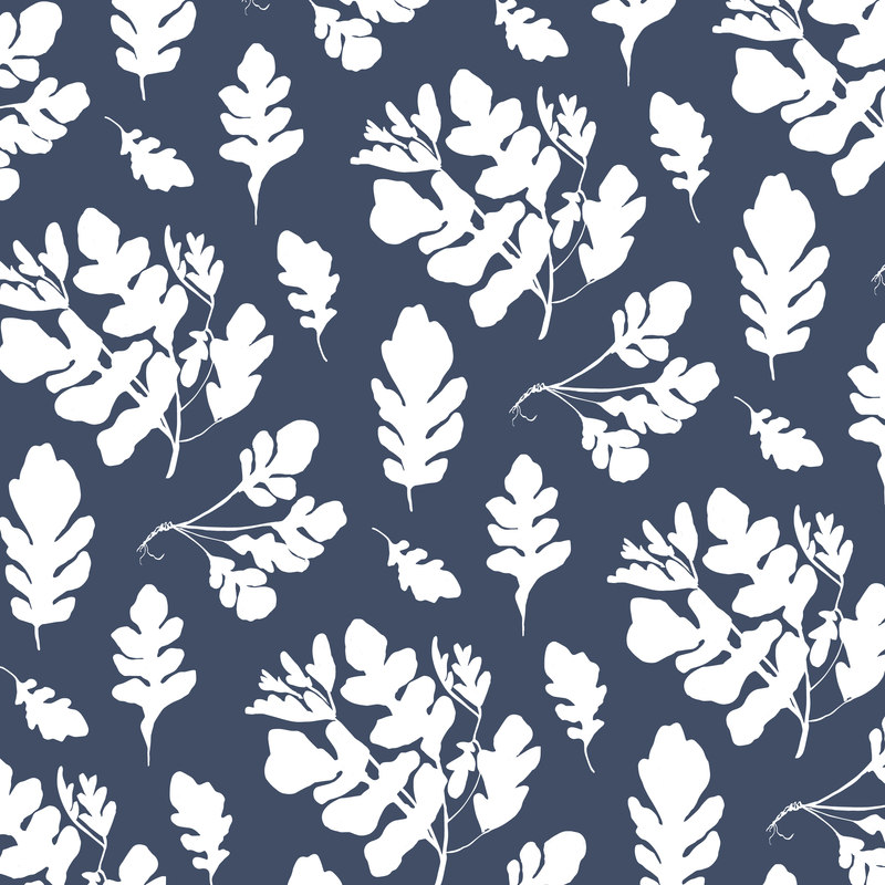 Wallpaper - Arugula | Denim