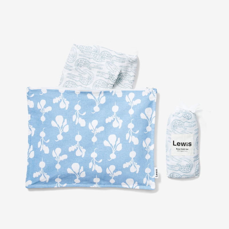 Baby Essentials Set - Alligator | Bay Blue