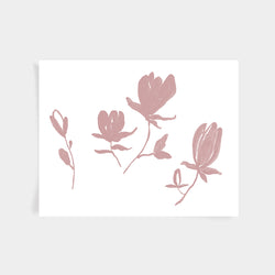 Magnolia Print - Mauve
